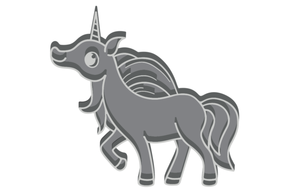 3D SVG Unicorn Design for Digital Sellers