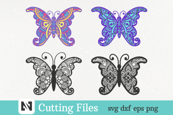 Butterfly Mandala Bundle 3D SVG