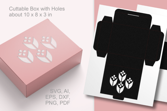 Geometric Flowers Rectangular Gift Box: A 3D SVG Shapes Review