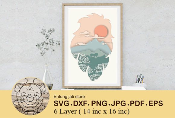 Lion Head Nature 3D Svg for Laser Cutting and Wall Decor