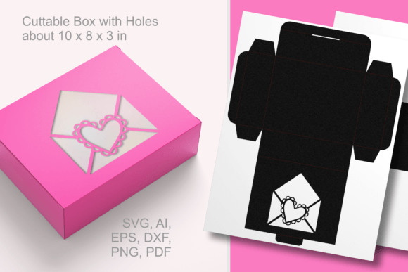 Love Mail Window Rectangular Favor Box
