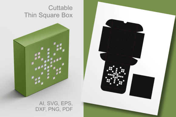 Ugly Sweater Snowflake Motif Square Box